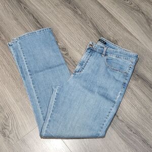 Lee Classic Light Blue High Rise Straight Leg Jeans